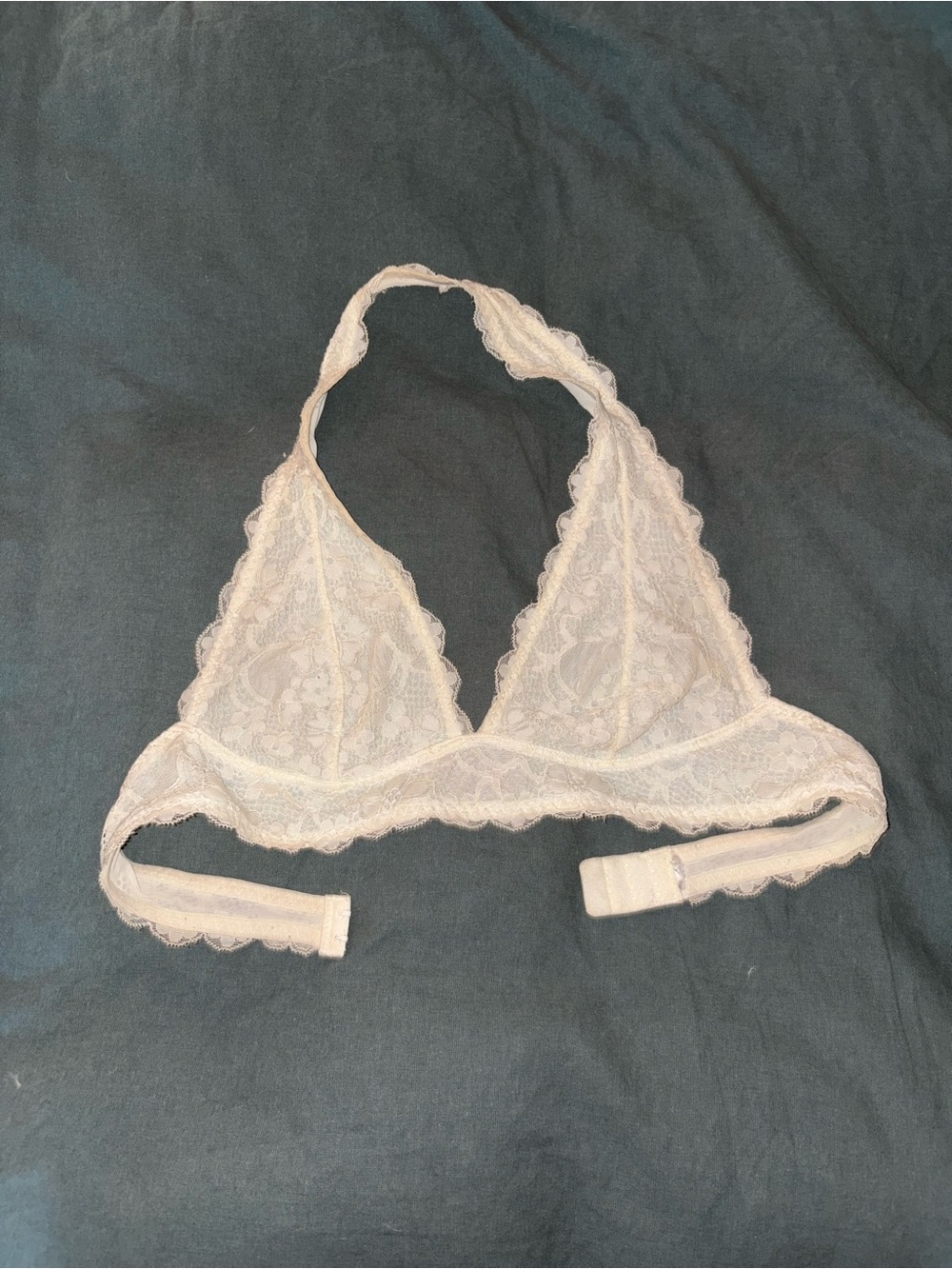 Lace White Halter Bralette